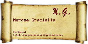 Mercse Graciella névjegykártya